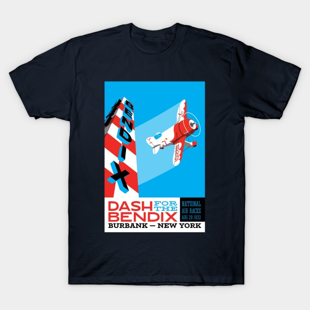 Vintage Bendix Trophy Race T-Shirt by AeronautDesignCo